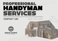 Modern Handyman Service Postcard Image Preview