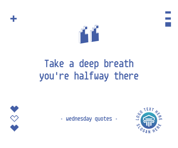 Wednesday Pixel Quote Facebook Post Design Image Preview
