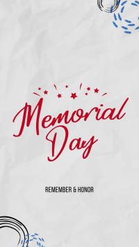 Memorial Day Doodle YouTube Short Design