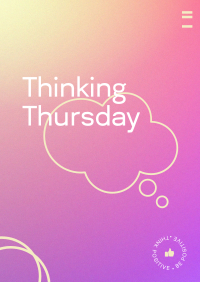 Thursday Cloud Thinking  Poster Image Preview