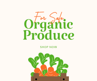 Organic Produce For Sale Facebook Post Design