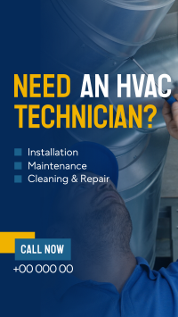 HVAC Technician Instagram Story Design