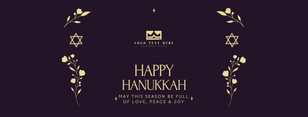 Happy Hanukkah Facebook Cover Design Image Preview