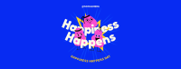 Happiness Unfolds Facebook Cover Design