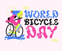 Go for Adventure on Bicycle Day Facebook Post Design