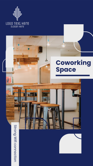 Coworking Curve and Point Instagram story