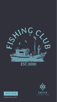 Fishing Club Facebook Story Design
