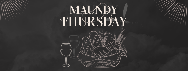 Maundy Thursday Supper Facebook Cover Design