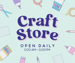 Kawaii Craft Shop Facebook post Image Preview