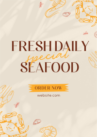Seafood Buffet Flyer Image Preview