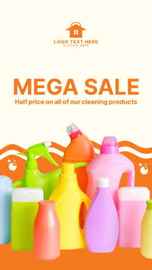 Mega Sale Cleaning Products Instagram story Image Preview
