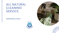 Natural Cleaning Services Facebook Event Cover Design