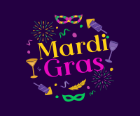 Mardi Gras Festival Facebook post Image Preview