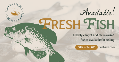 Fresh Fishes Available Facebook ad Image Preview
