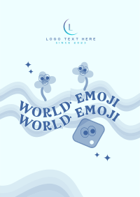 Psychedelic Emoji Flyer Design