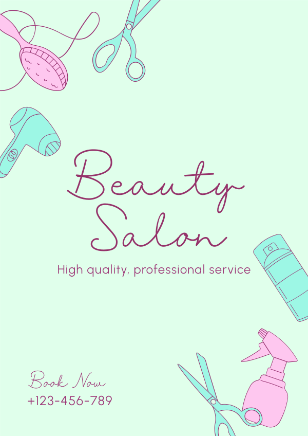 Beauty Salon Services Flyer Design Image Preview