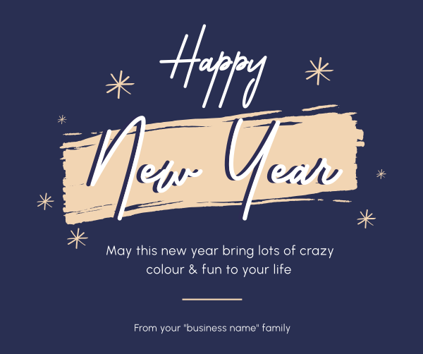 New Year Greet Facebook Post Design Image Preview