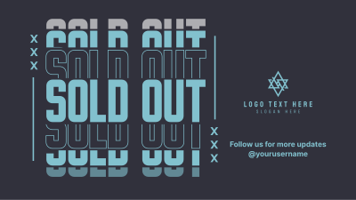 Sold Out Announcement Facebook event cover Image Preview