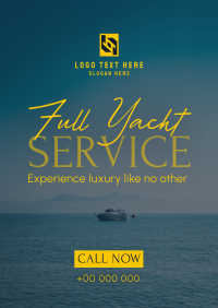 Serene Yacht Services Poster Image Preview