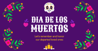 Floral Dia De Los Muertos Facebook Ad Design