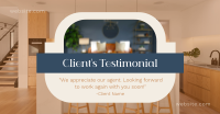 Clean Real Estate Testimonial Facebook ad Image Preview