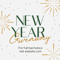 Sophisticated New Year Giveaway Linkedin Post Design