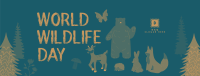 Forest Animals Wildlife Facebook Cover Design