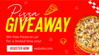 Pizza Giveaway Facebook Event Cover Design