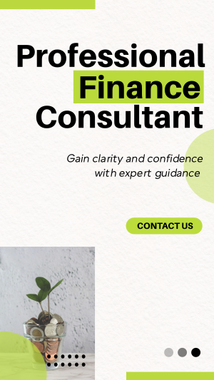 Modern Professional Finance Consultant Agency Instagram story Image Preview
