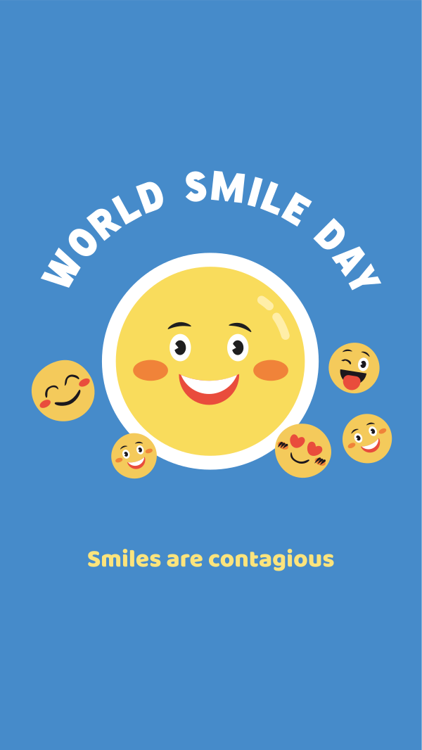 Emoticons Smile Day Instagram Story Design Image Preview