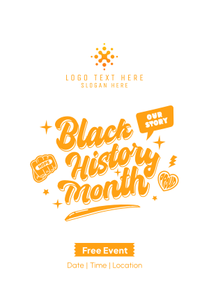 Fun Black History Month Flyer Image Preview