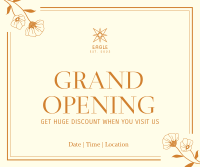 Grand Opening Elegant Floral Facebook post Image Preview