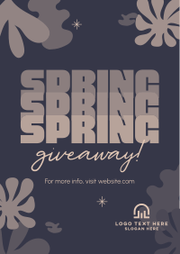 Spring Giveaway Poster Design