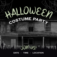 Haunted Halloween Party Instagram post Image Preview