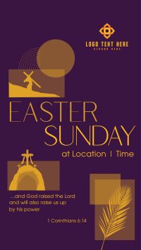 Modern Easter Holy Week Facebook story Image Preview