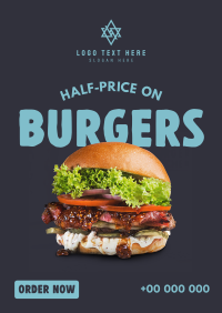 Best Deal Burgers Poster Design