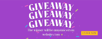 Confetti Giveaway Announcement Facebook cover Image Preview