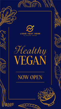 Vegan Restaurant Instagram Reel Design