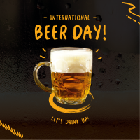 International Beer Day Instagram Post Design