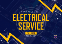 Quality Electrical Services Postcard Design