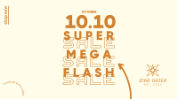 Flash Sale 10.10 Facebook Event Cover Image Preview