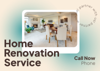 Home Renovation Services Postcard Design