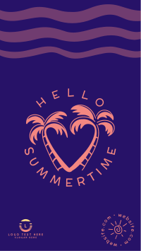 Hello Summertime Facebook Story Design