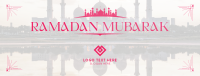 Mosque Silhouette Ramadan Facebook cover Image Preview