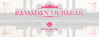 Mosque Silhouette Ramadan Facebook cover Image Preview