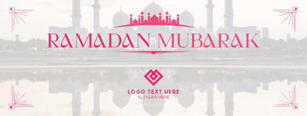 Mosque Silhouette Ramadan Facebook Cover Design