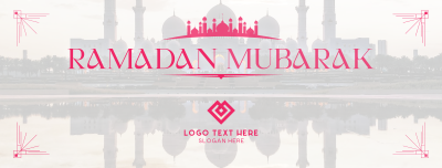 Mosque Silhouette Ramadan Facebook cover Image Preview