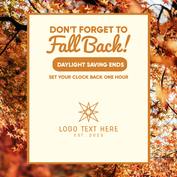 Daylight Saving Instagram Post Design Image Preview