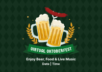 Virtual Oktoberfest Badge Postcard Image Preview