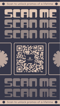 Fun Minimalist QR Promo Instagram Story Preview